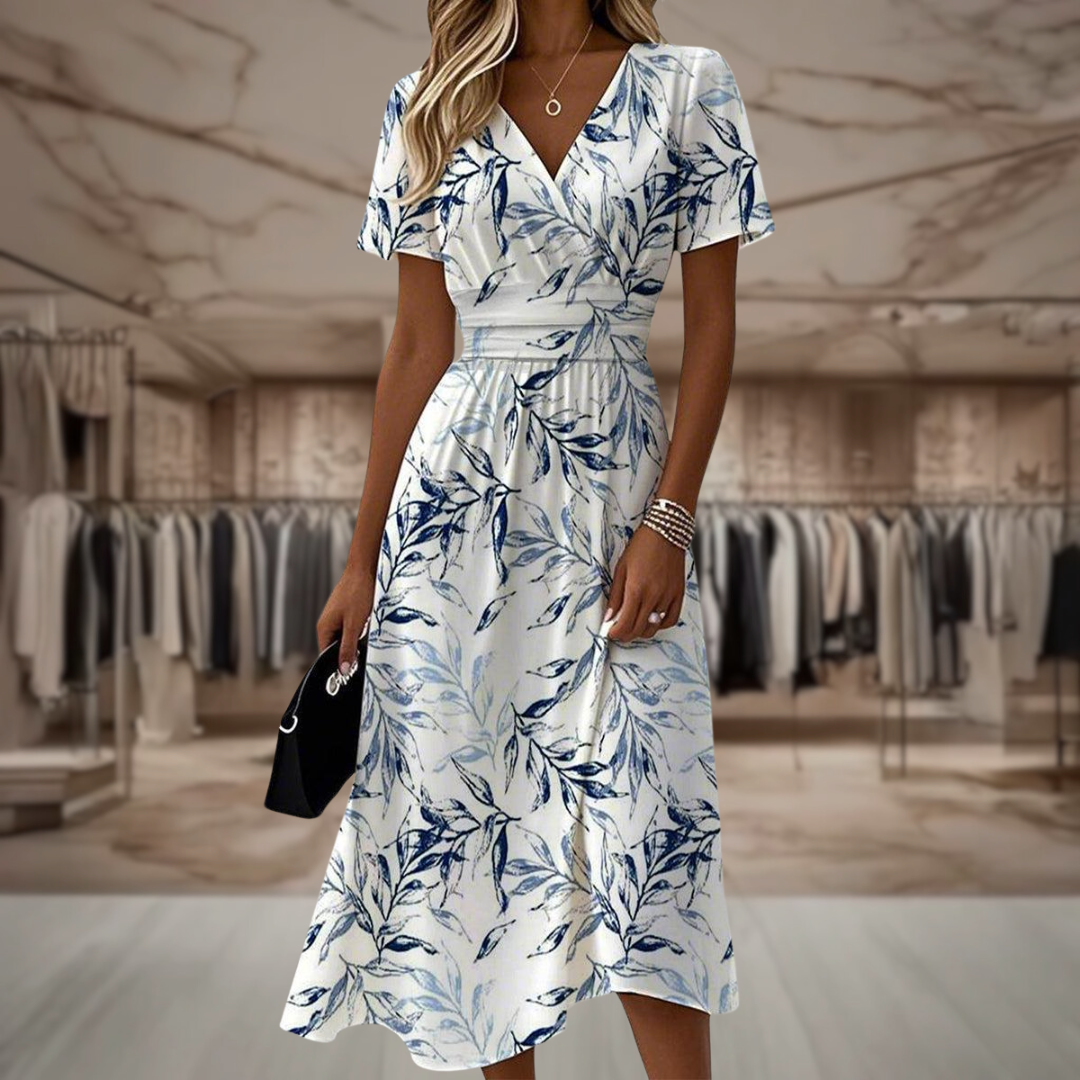 Katie - Elegante bloemenjurk
