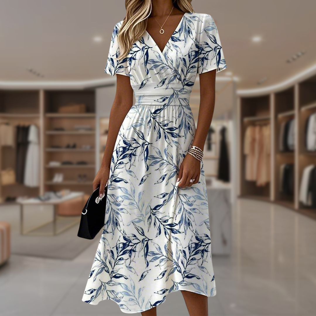 Katie - Elegante bloemenjurk