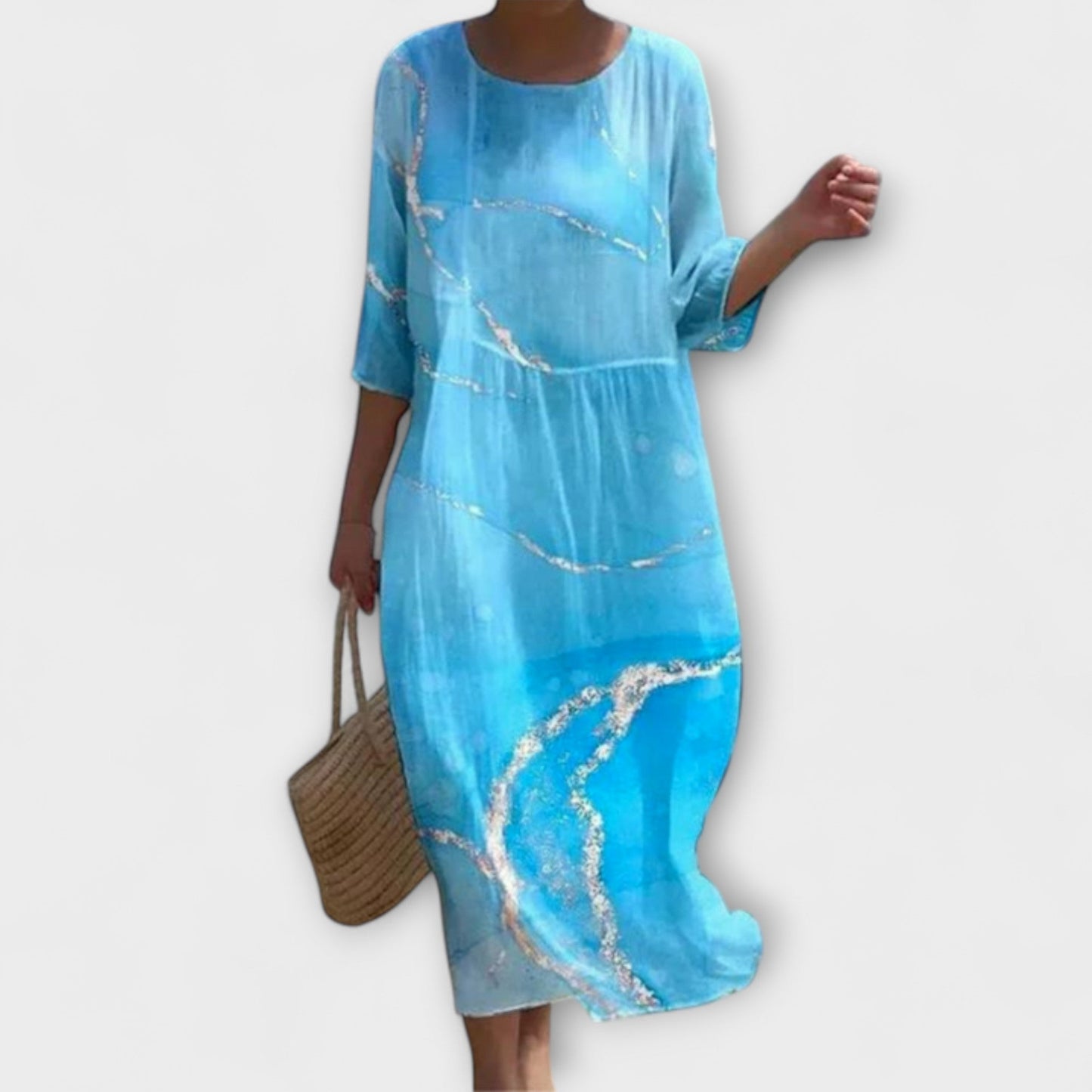 Miranda - Stijlvolle Bloemenmaxi-jurk