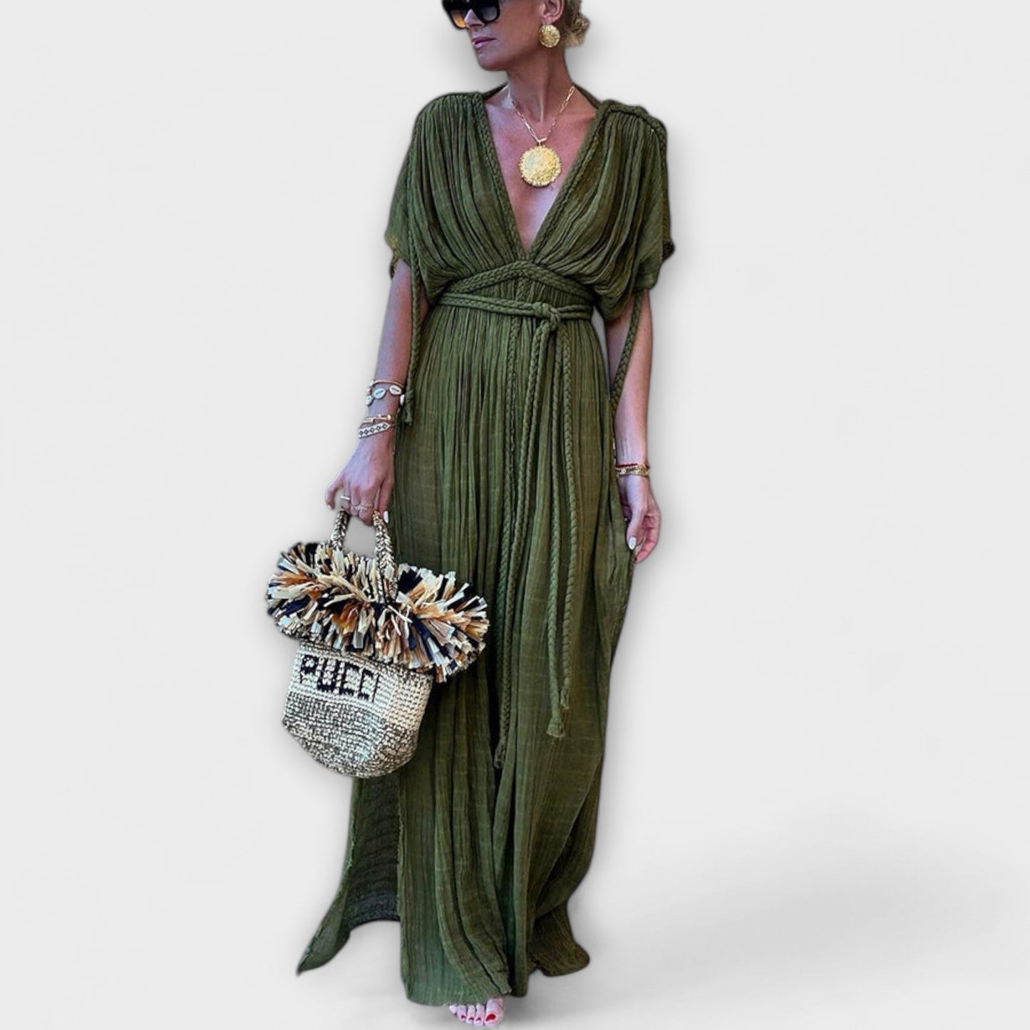 Griekse Stijl Kimono-Maxikleed