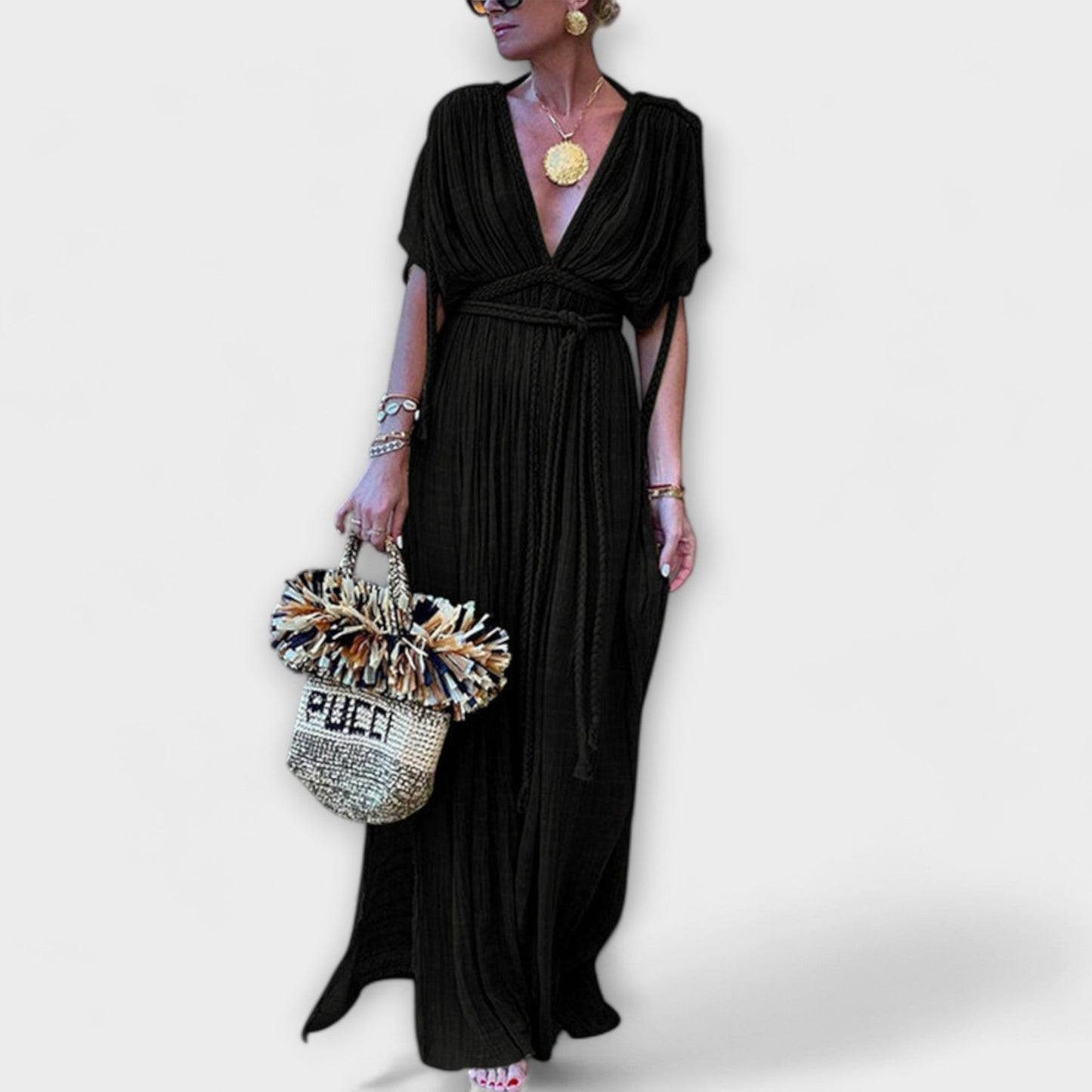 Griekse Stijl Kimono-Maxikleed