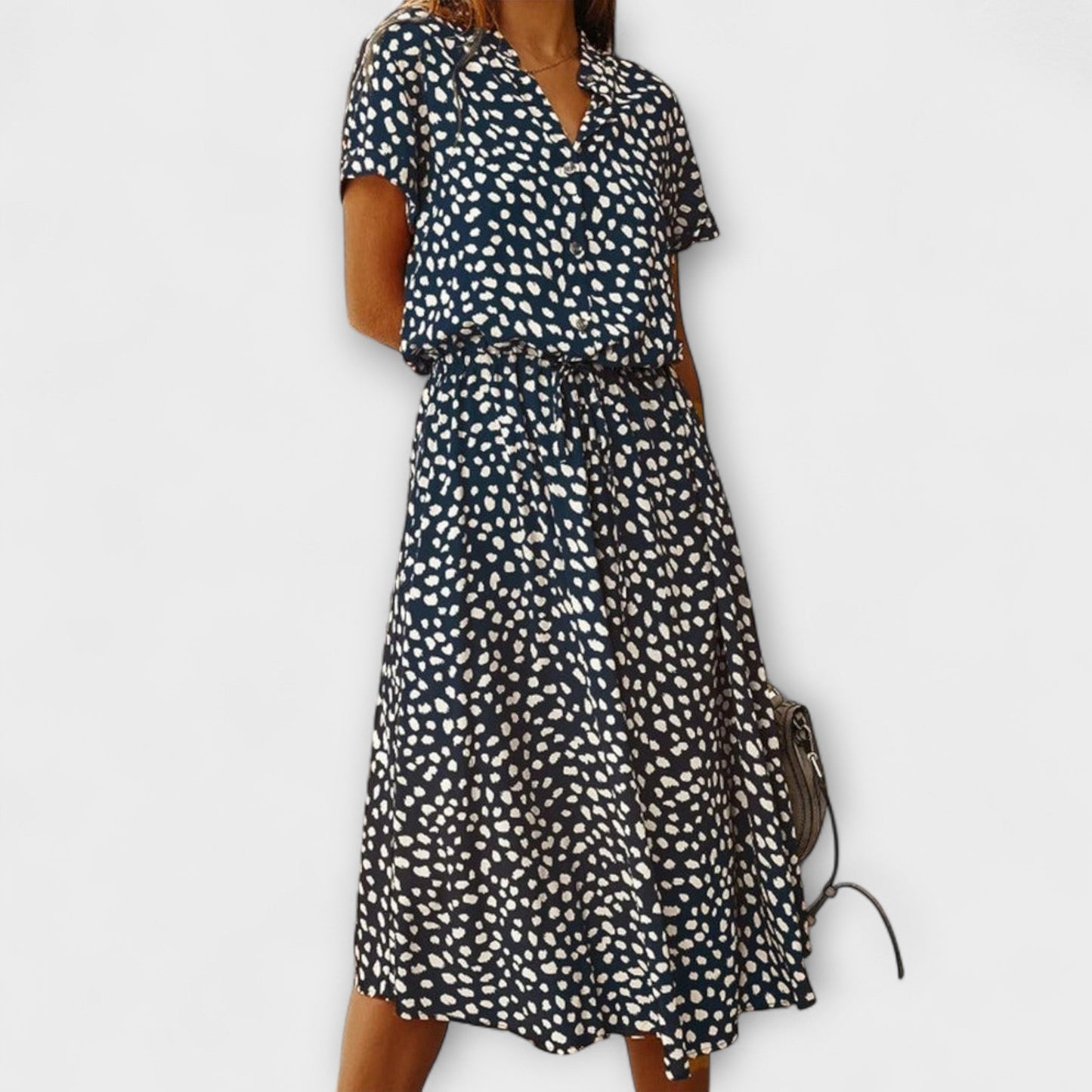 Florine - Midi Jurk met Elegante Pasvorm
