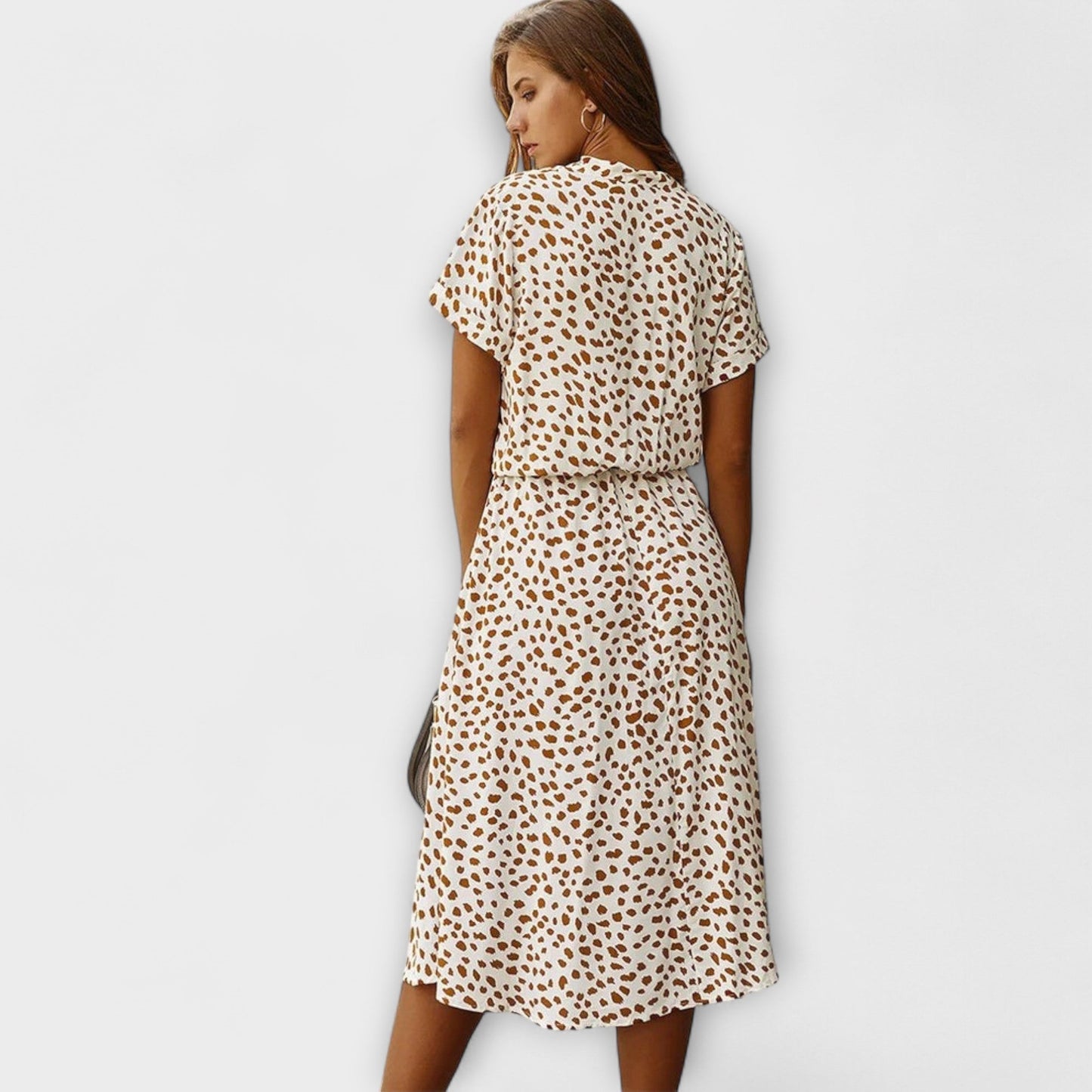 Florine - Midi Jurk met Elegante Pasvorm