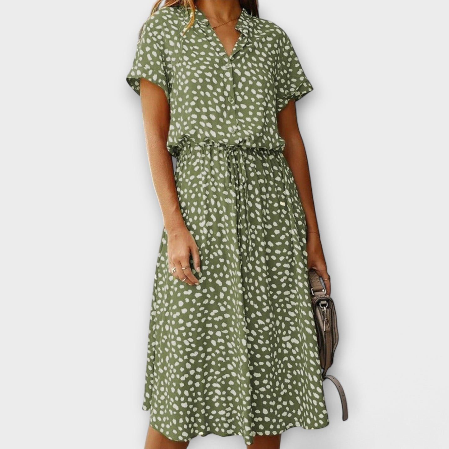 Florine - Midi Jurk met Elegante Pasvorm