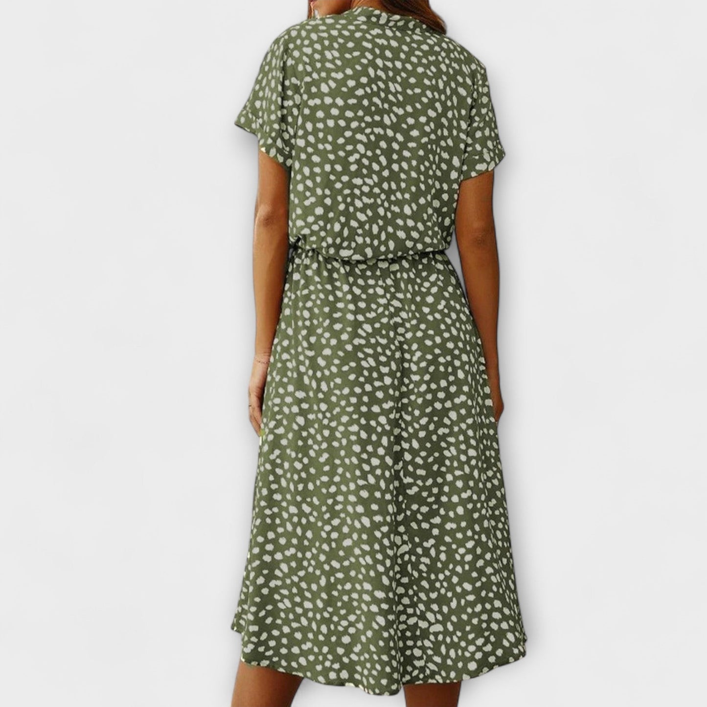 Florine - Midi Jurk met Elegante Pasvorm