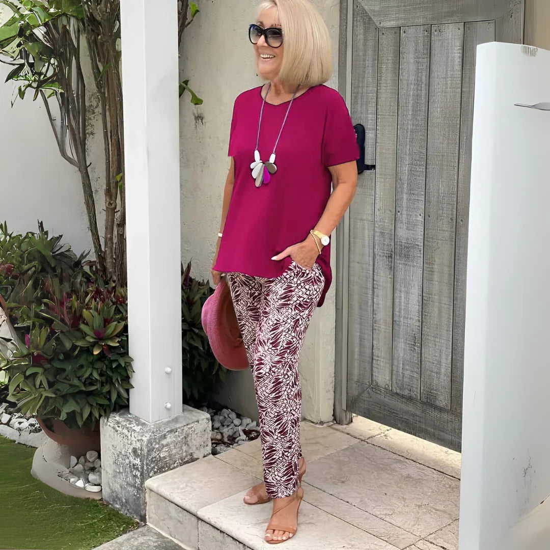 constance | elegante tweedelige set met gestructureerde pasvorm