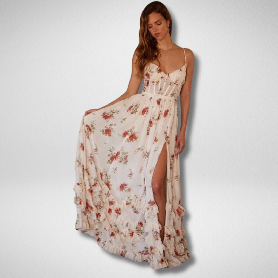 Sonja | Midijurk met bloemenprint