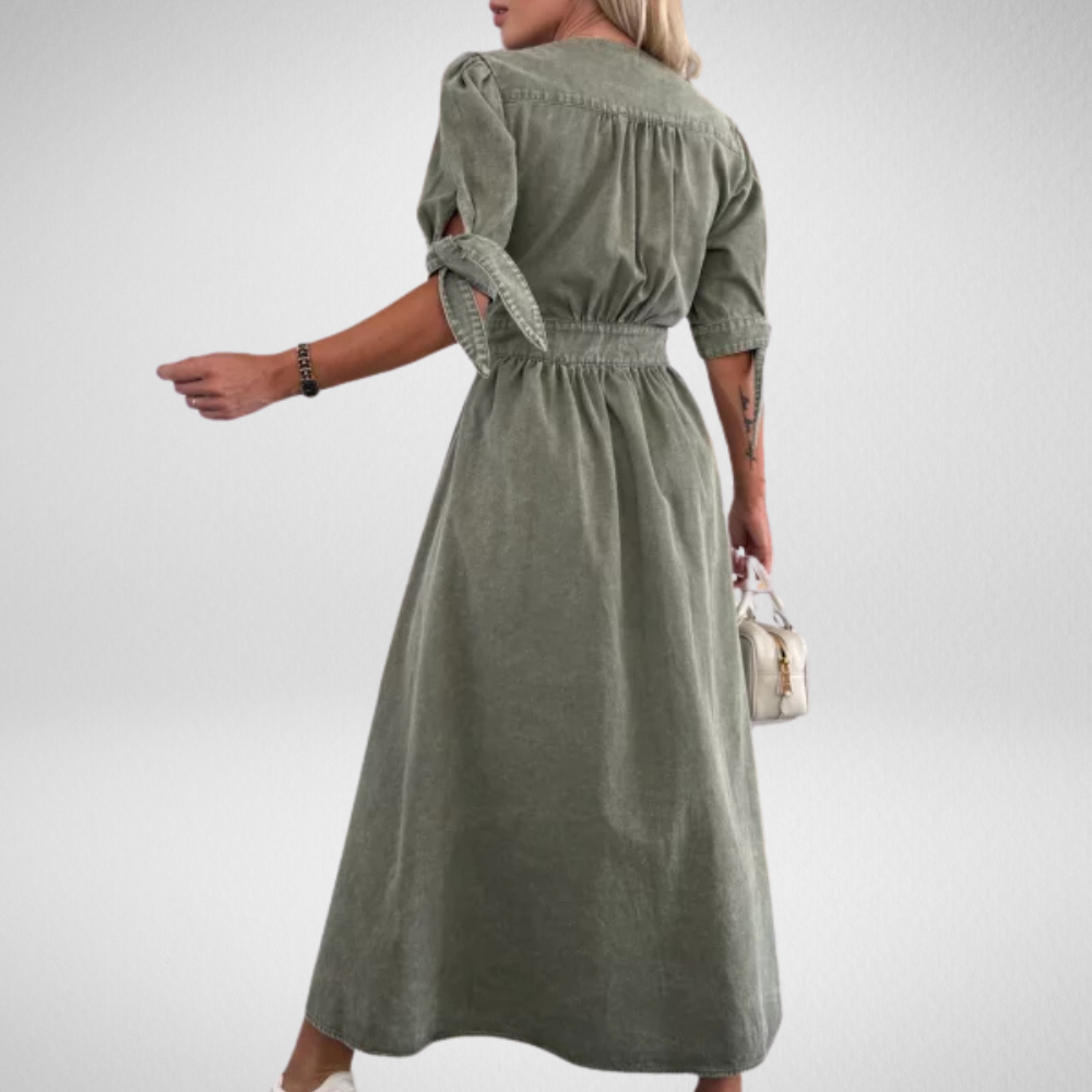 Ivanka | Stralende Denim-Jurk