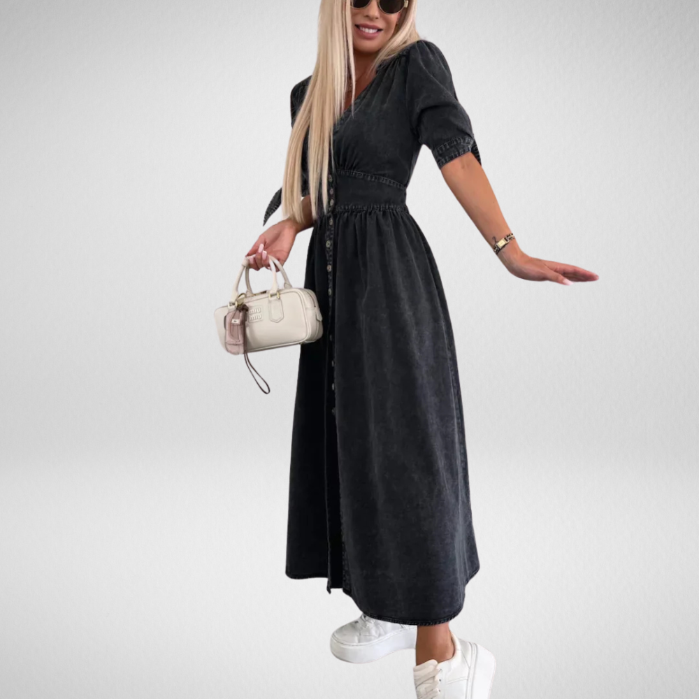 Ivanka | Stralende Denim-Jurk
