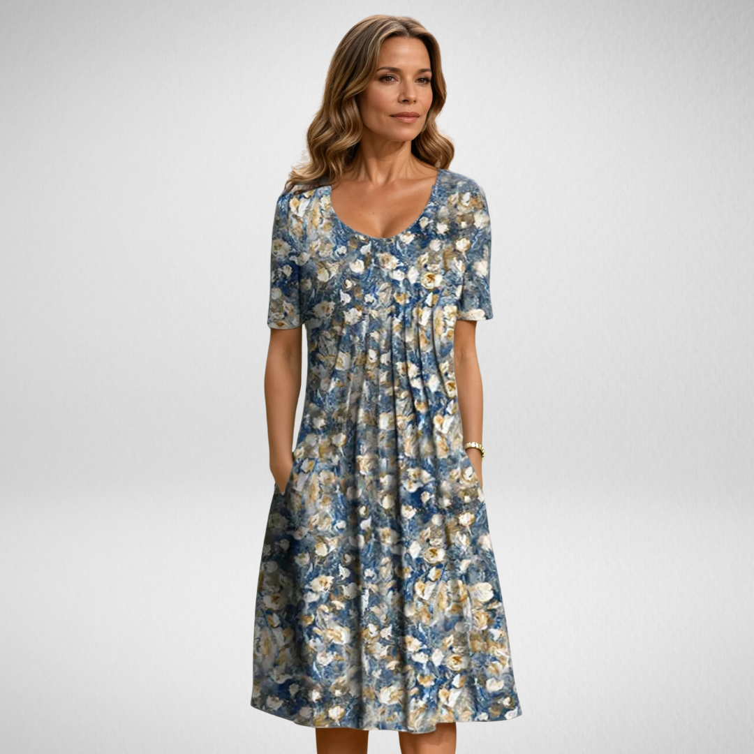 MARGA | ELEGANTE JURK MET BUIKBEDDEKKING