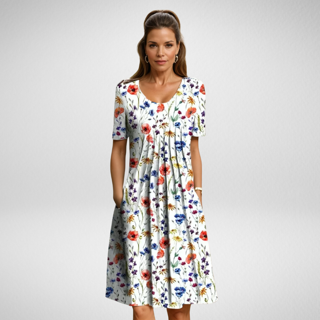 MARGA | ELEGANTE JURK MET BUIKBEDDEKKING