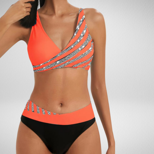 Zoë - Geprinte Haltertop Kleding