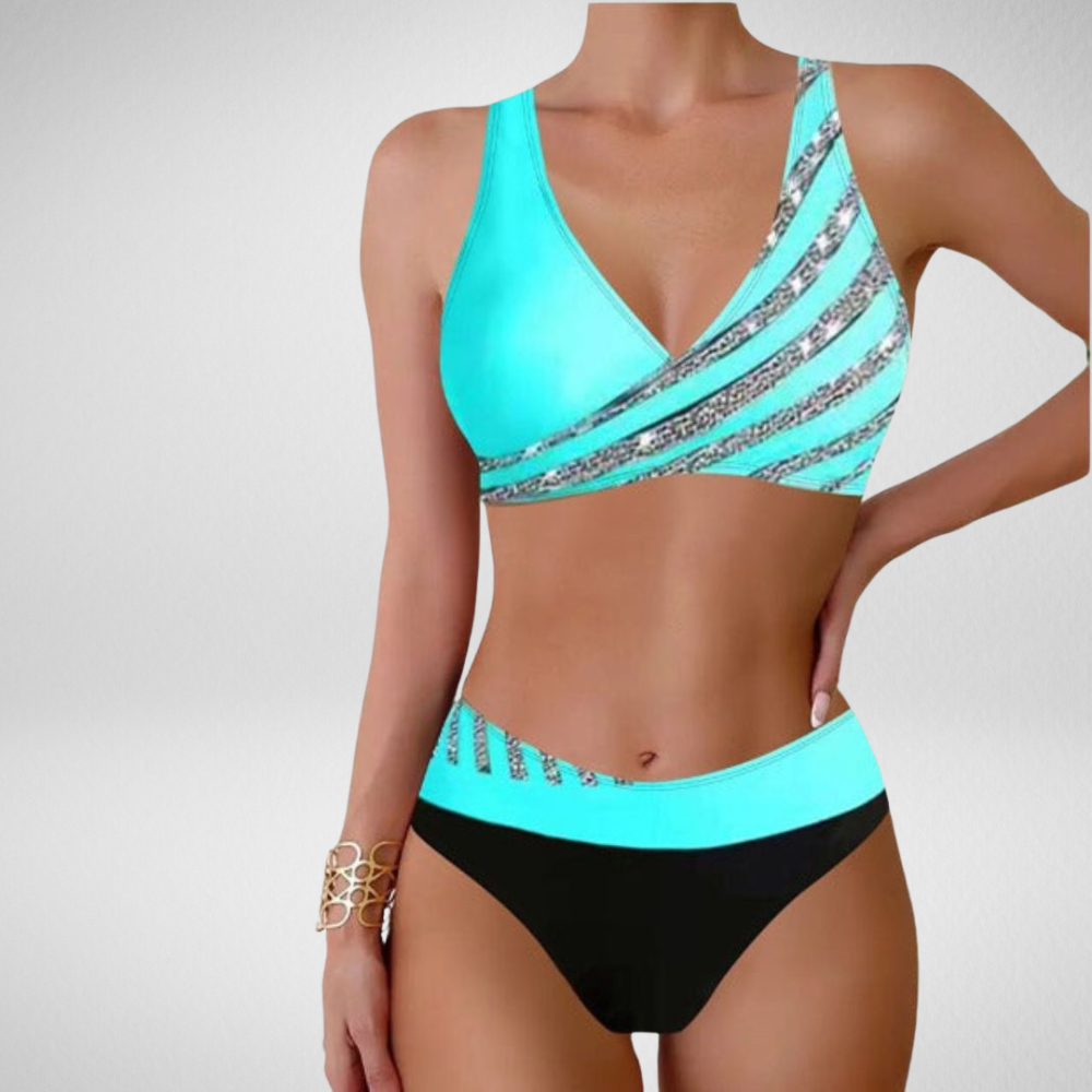 Zoë - Geprinte Haltertop Kleding