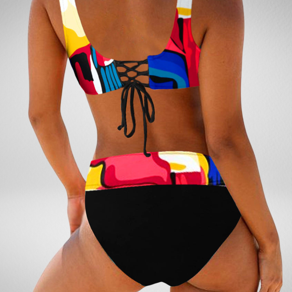 Eva - Vrolijke Kleurrijke Bikini