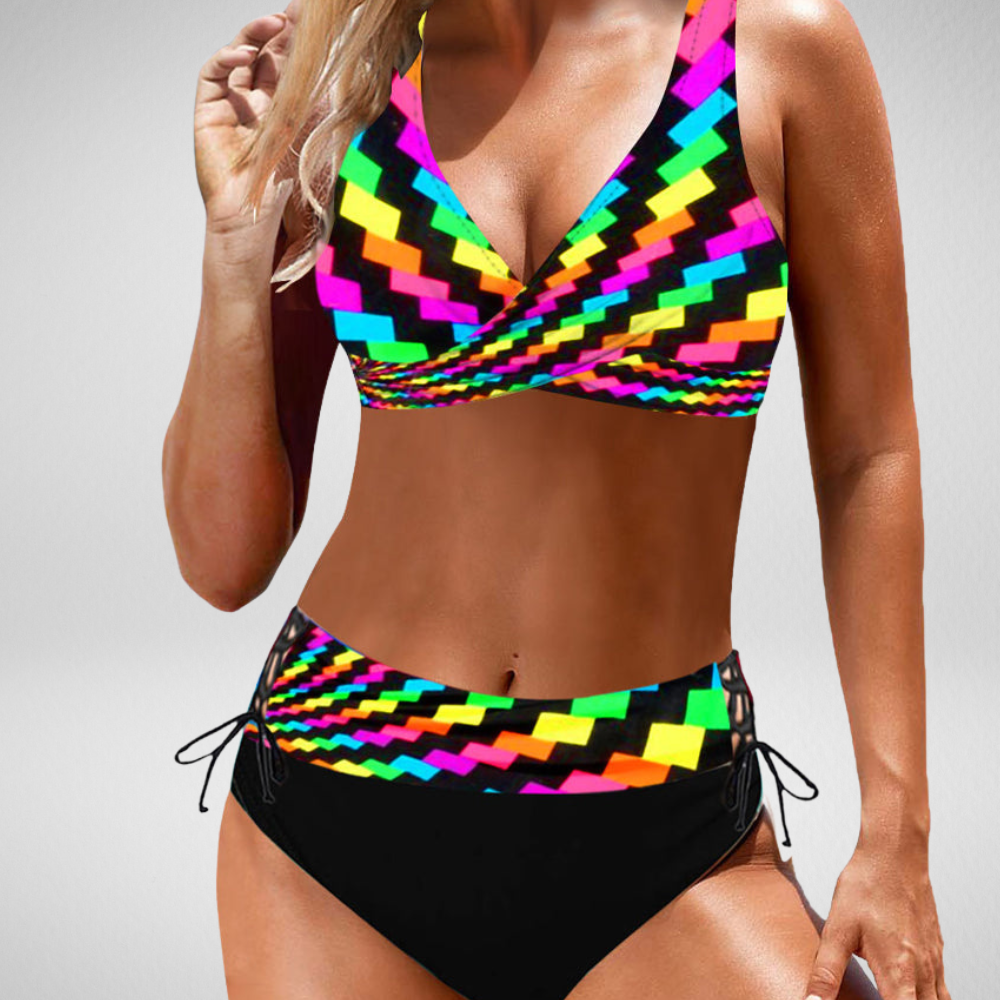 Eva - Vrolijke Kleurrijke Bikini