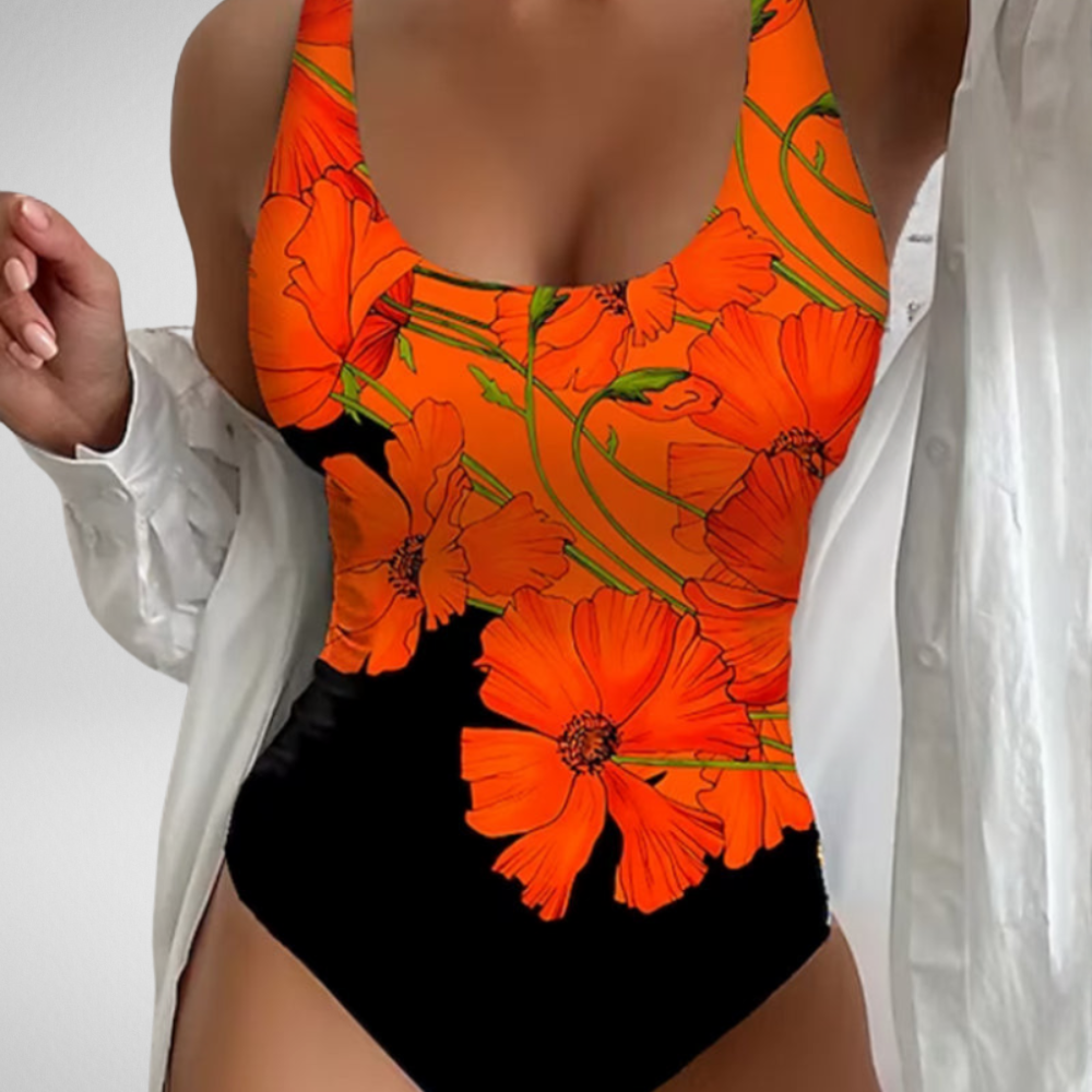 Lucy - Elegante Eénstuk Badpak met Bloemenprint