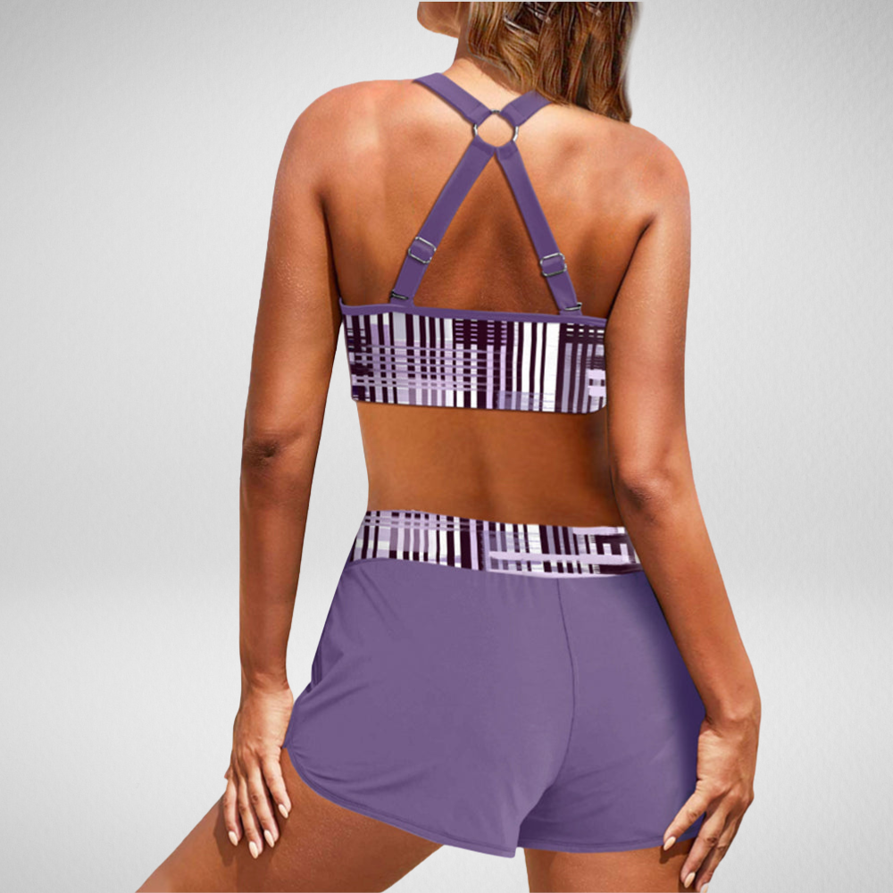 Janette - Hoge Taille Ribbet Bikini