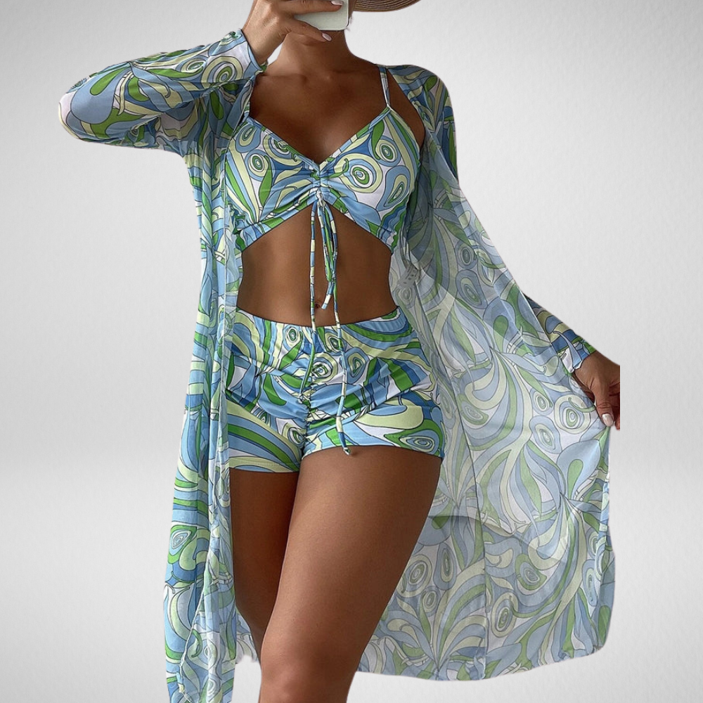 Fleurenlisa® | 3-Delige Bikini Set met Print