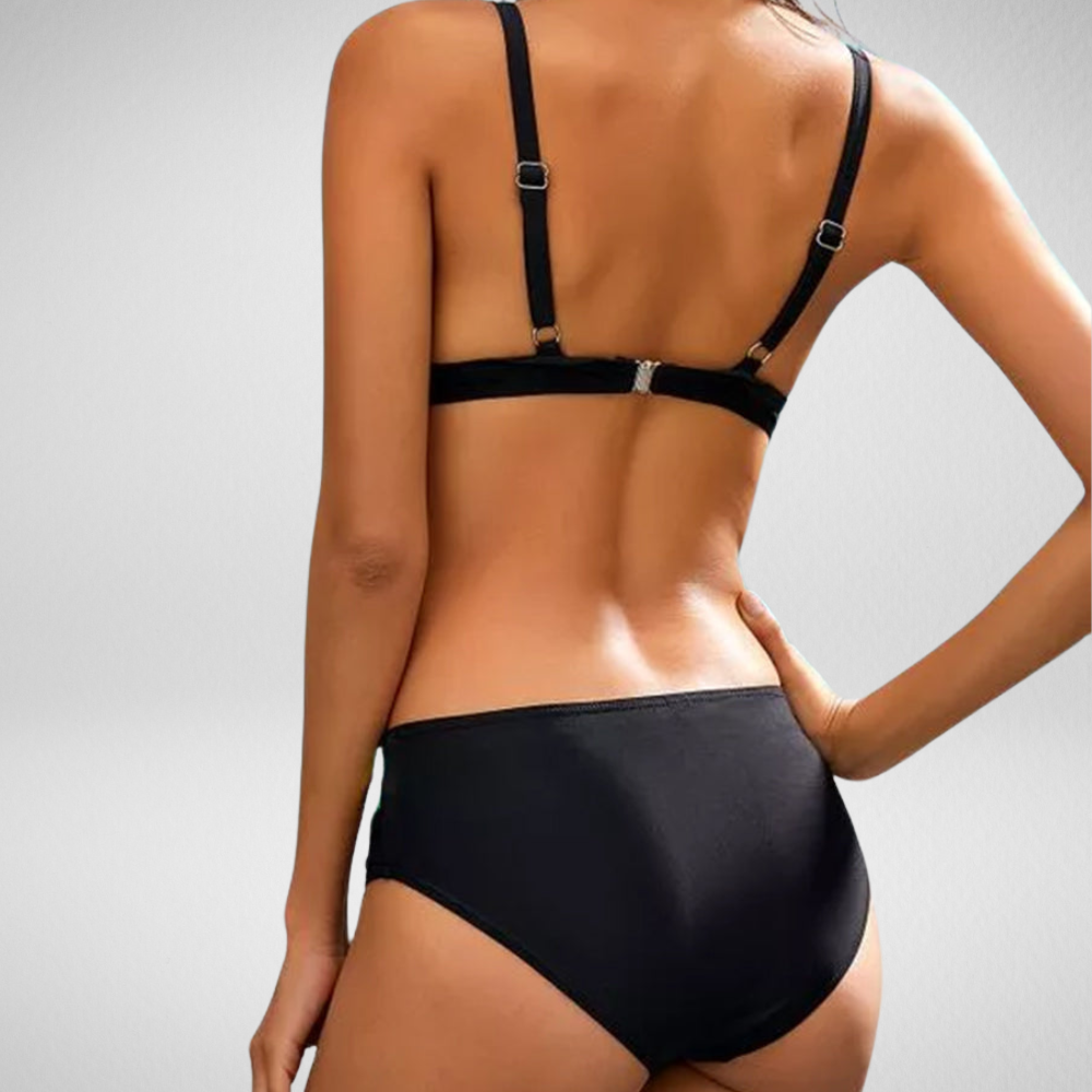 Splitbikini met kleurverloop