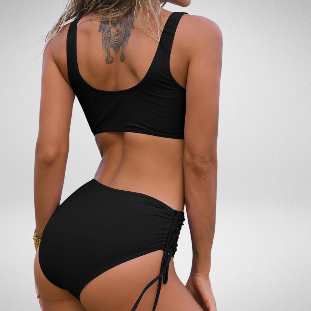 Fleurenlisa® | Eenkleurig bikini setje