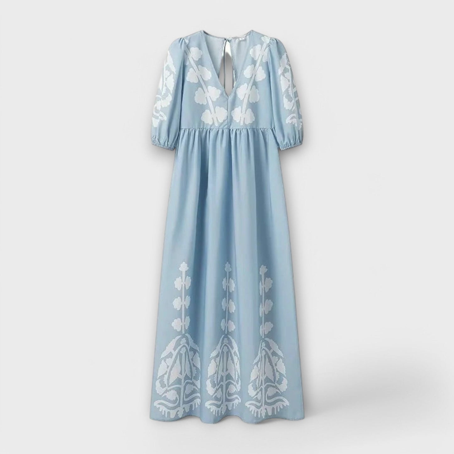 Gedrukte jurk voor moeiteloze elegantie