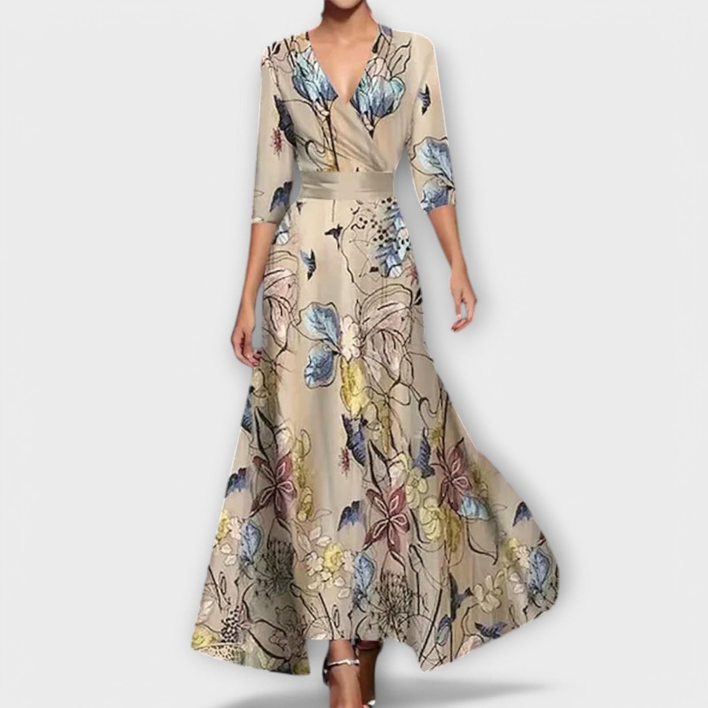 Charlotte - Elegante Mouwen Design Damesjurk