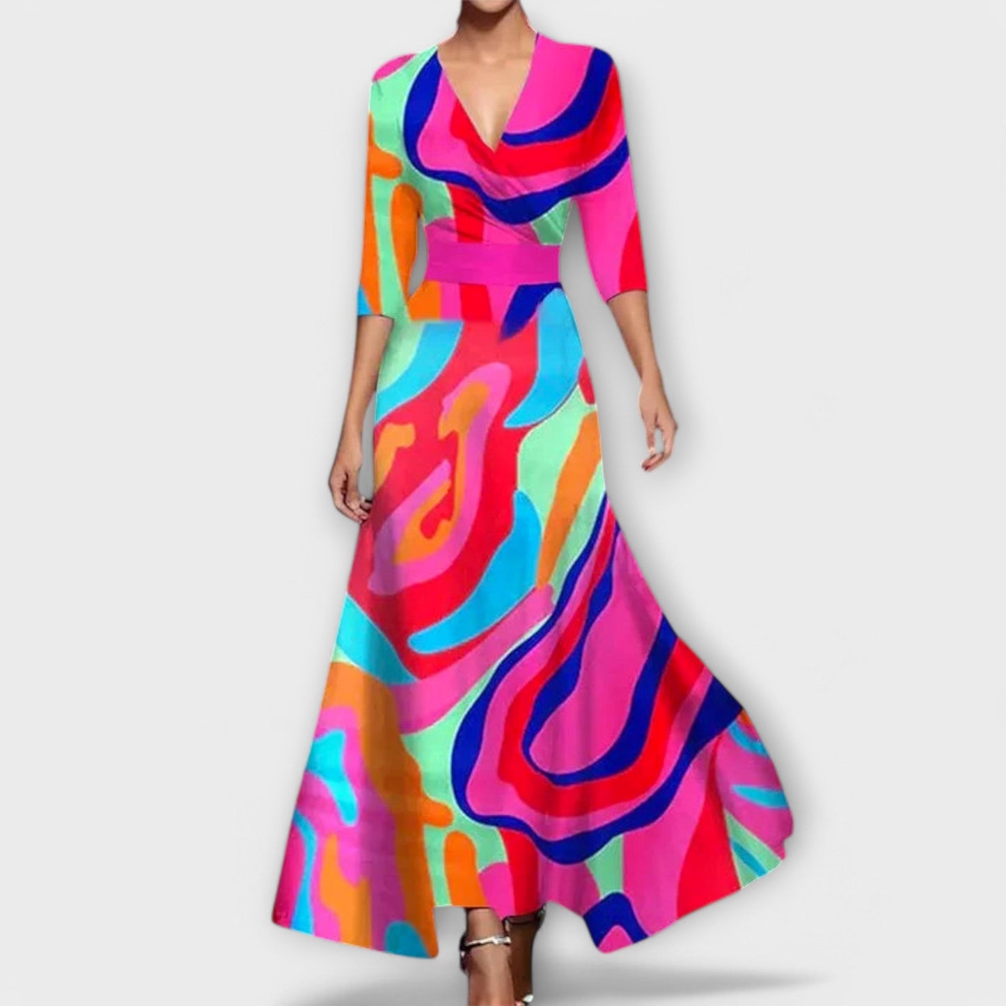 Charlotte - Elegante Mouwen Design Damesjurk