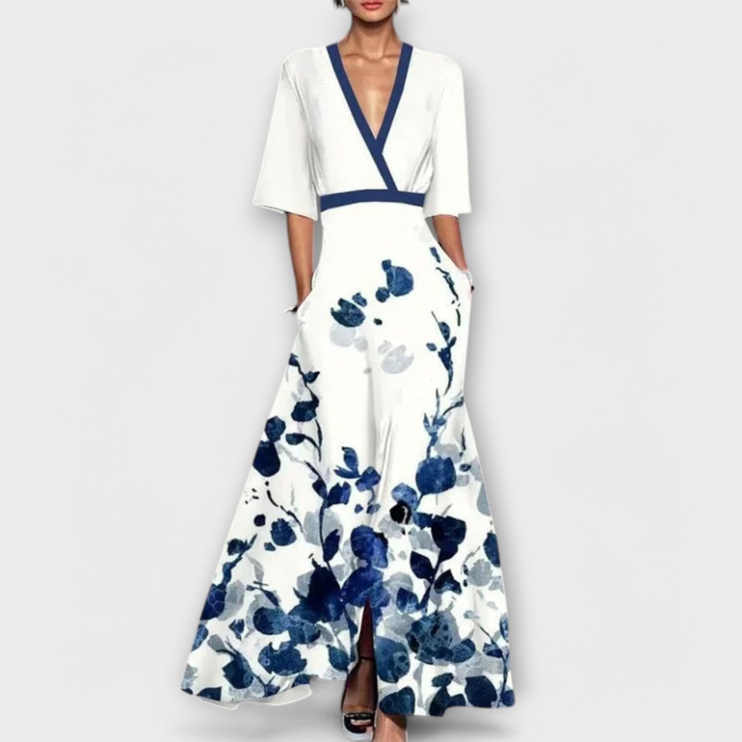 Charlotte - Elegante Mouwen Design Damesjurk