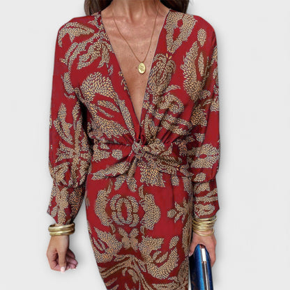 Elegante jurk met lange mouwen