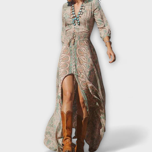 Relaxte bohemian maxi-jurk