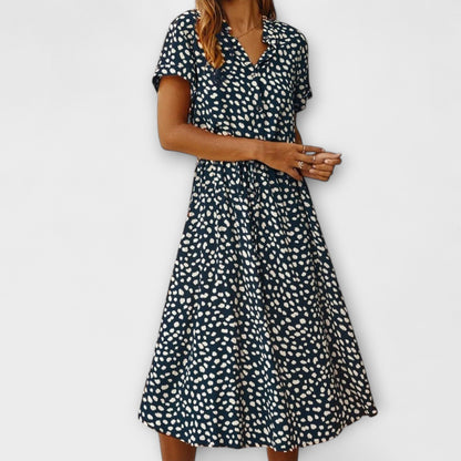 Florine - Midi Jurk met Elegante Pasvorm
