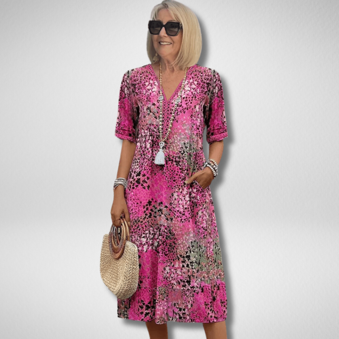 Colette™ | Vrolijke Midi Jurk
