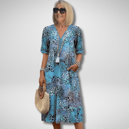 Colette™ | Vrolijke Midi Jurk