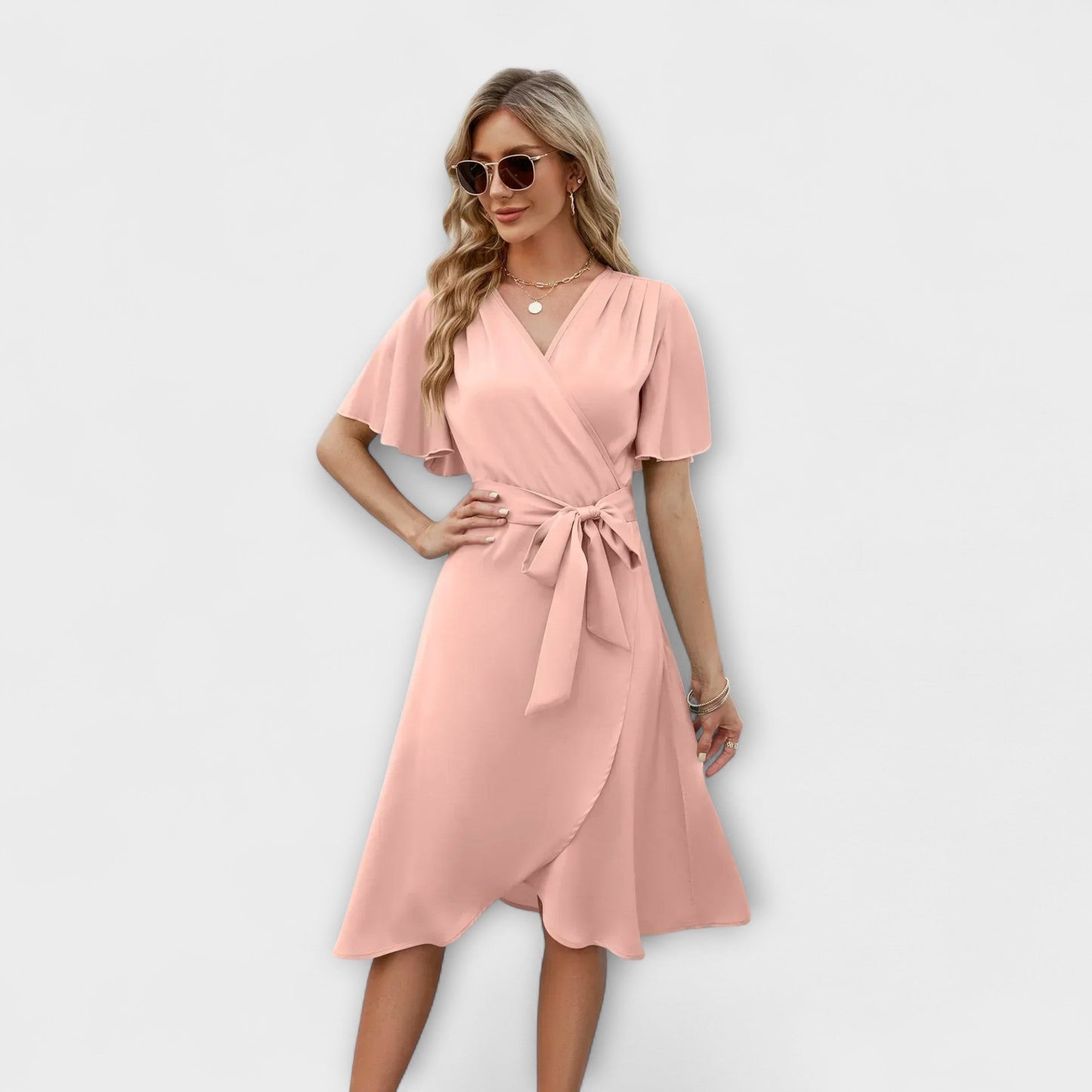 Delphine - Zomerjurk met V-hals voor Dames