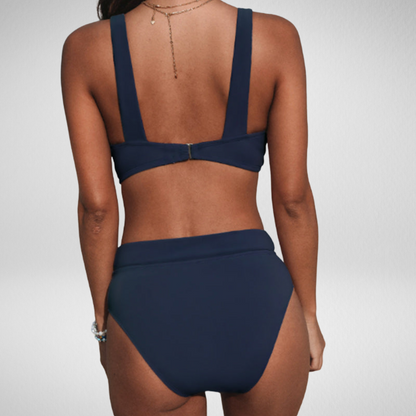 Hilde - Effen Hoge Taille Badpak