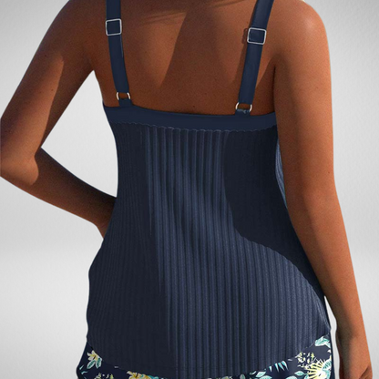 Fleurenlisa® | Tankini Gestreept met Tweedelig Strandbroekje
