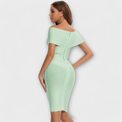 Elegante jurk met V-hals