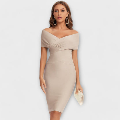Elegante jurk met V-hals