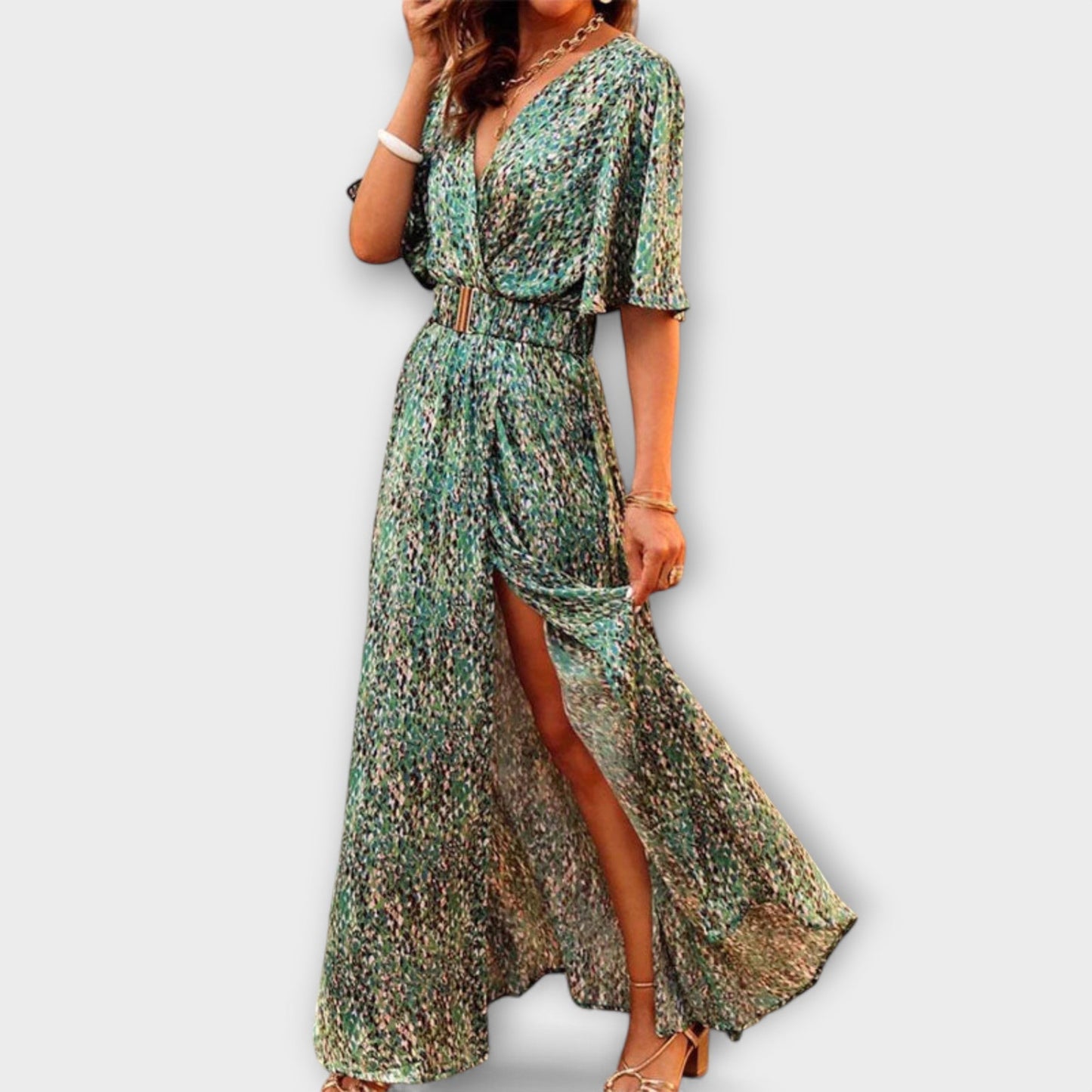 Dorothy - Bohemian V-hals Maxi Jurk