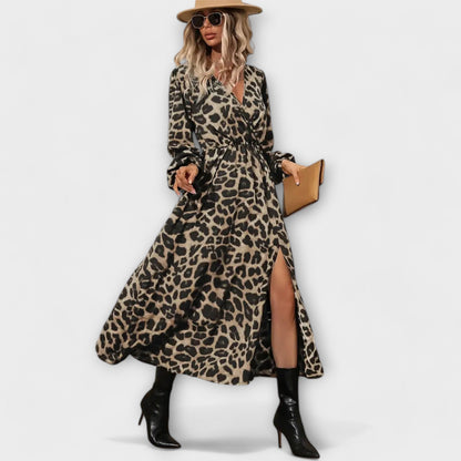 Stijlvolle jurk met luipaardprint